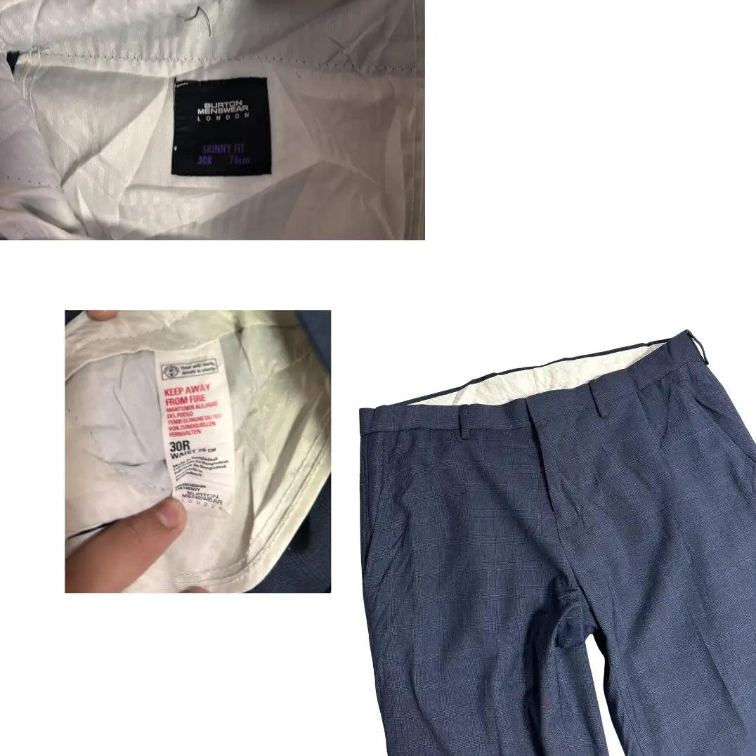 Burton Menswear London Skinny Fit Formal Trousers
