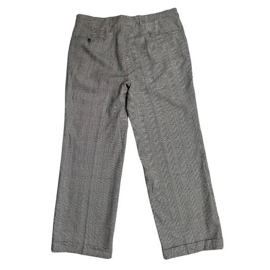 Men’s Grey Checkered Formal Trousers Classic Smart Fit 👔