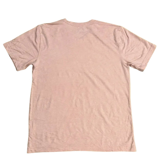 George “Getting Rowdy” Light Pink V-Neck Tee (Small)