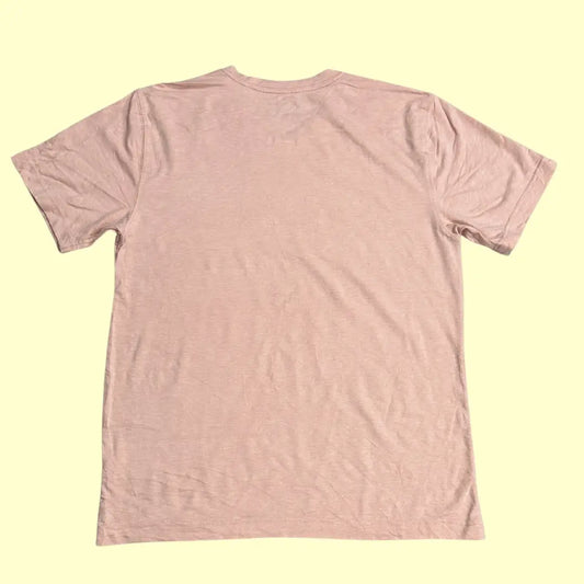 George “Getting Rowdy” Light Pink V-Neck Tee (Small)
