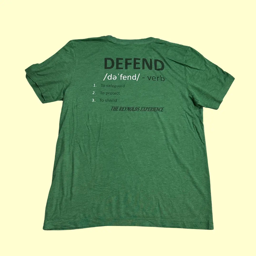 🛡️ Reynolds “Defend” Graphic Tee