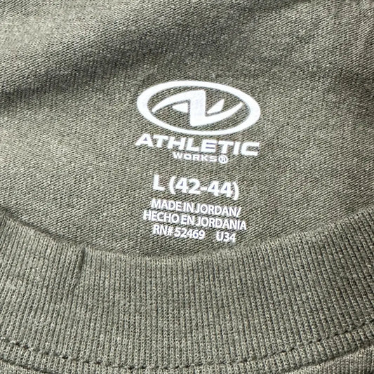🟩 Athletic Works Basic Tee – Olive Green