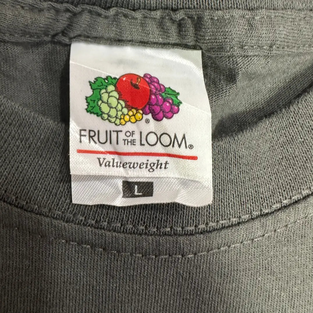 Fruit of the Loom Iceland Horses Graphic Tee – Size L – Charcoal Grey