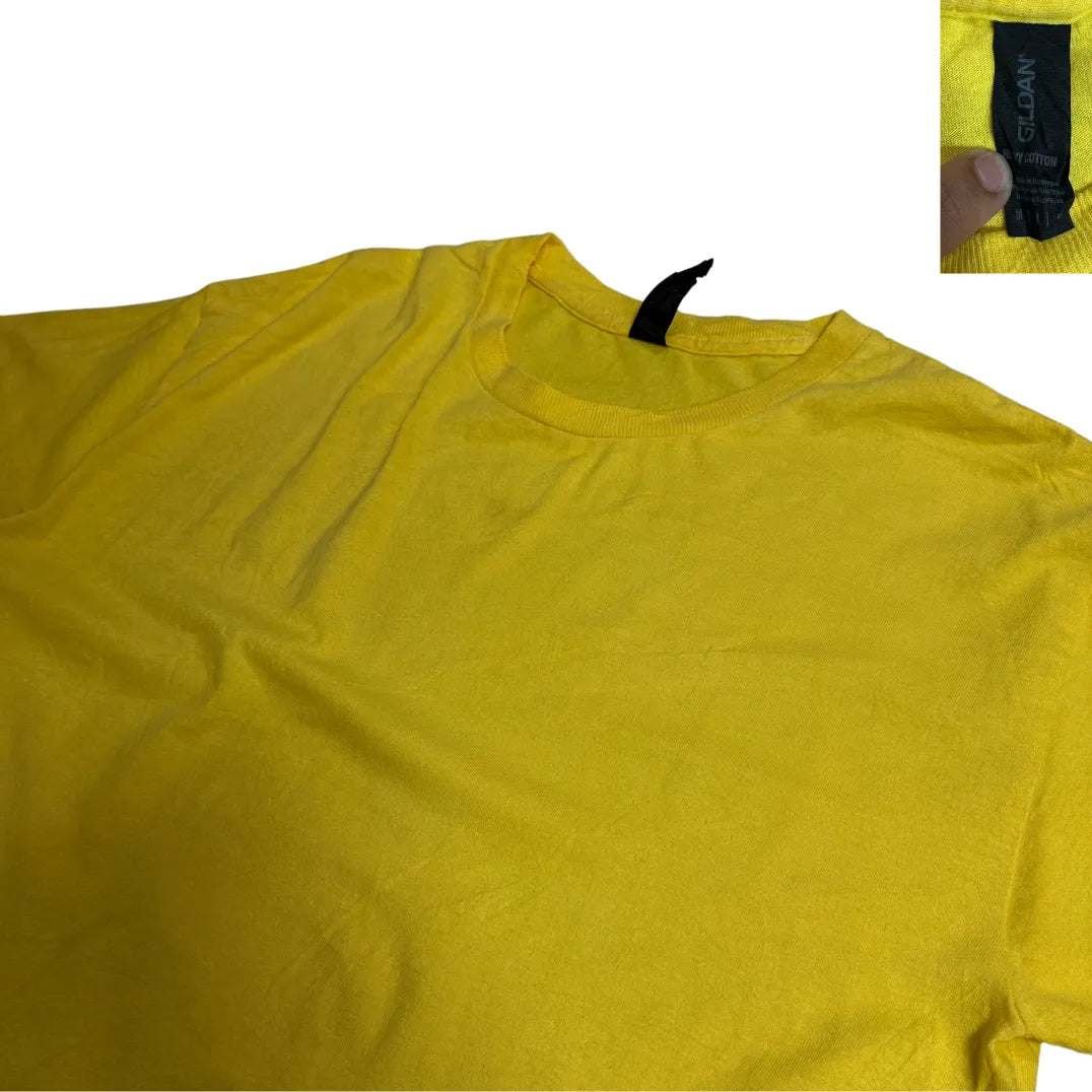 Gildan ® Classic Yellow Crew Neck T Shirt(M)