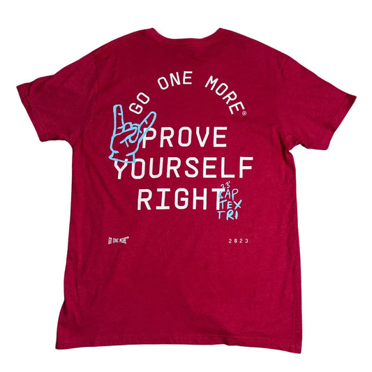 Next Level ® “Go One More” Motivational Graphic T-Shirt – CapTex Tri 2023 Tee 💪👕