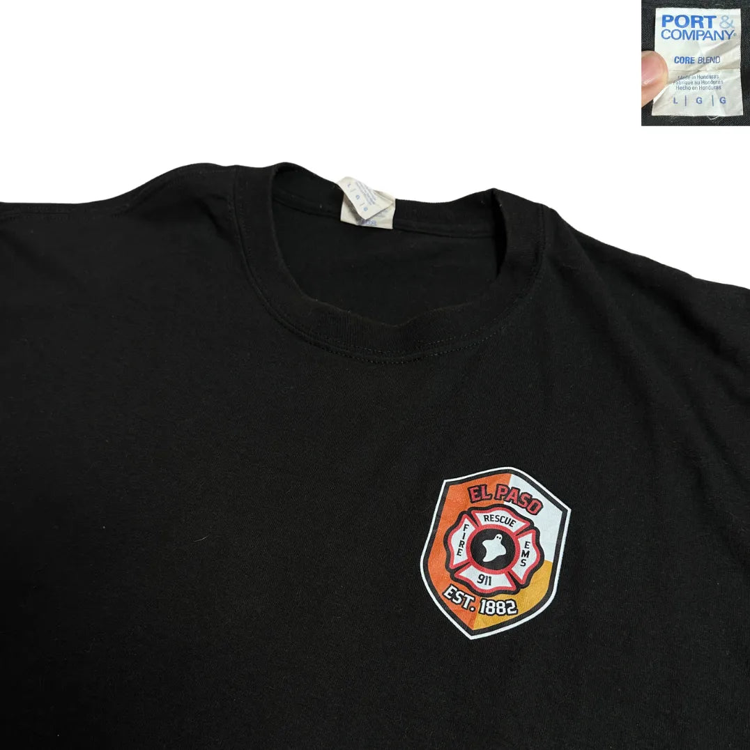 El Paso Fire Department Graphic Black T-Shirt 🚒🔥