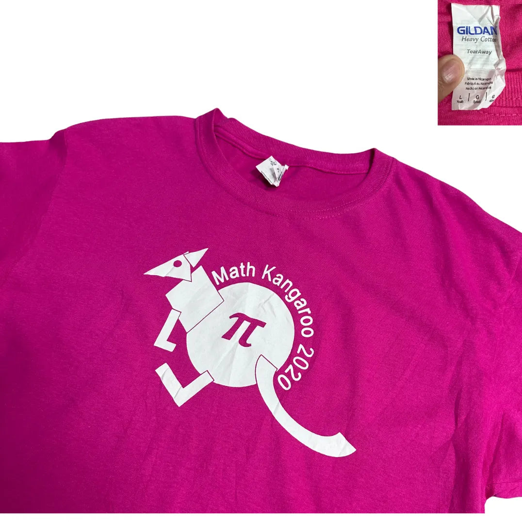 Gildan® Math Kangaroo Graphic Pink Tee