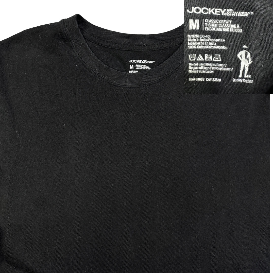 Jockey® Black Classic Crew Neck T-Shirt
