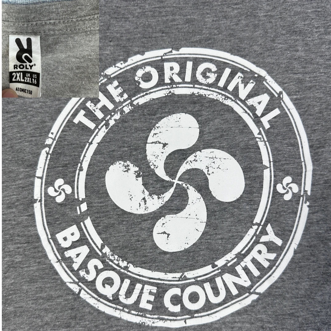 Roly Grey Basque Country Graphic T-Shirt-XL