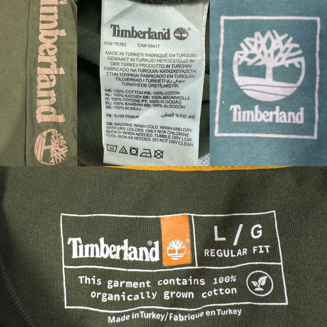 Timberland Olive Long Sleeve T-Shirt-L