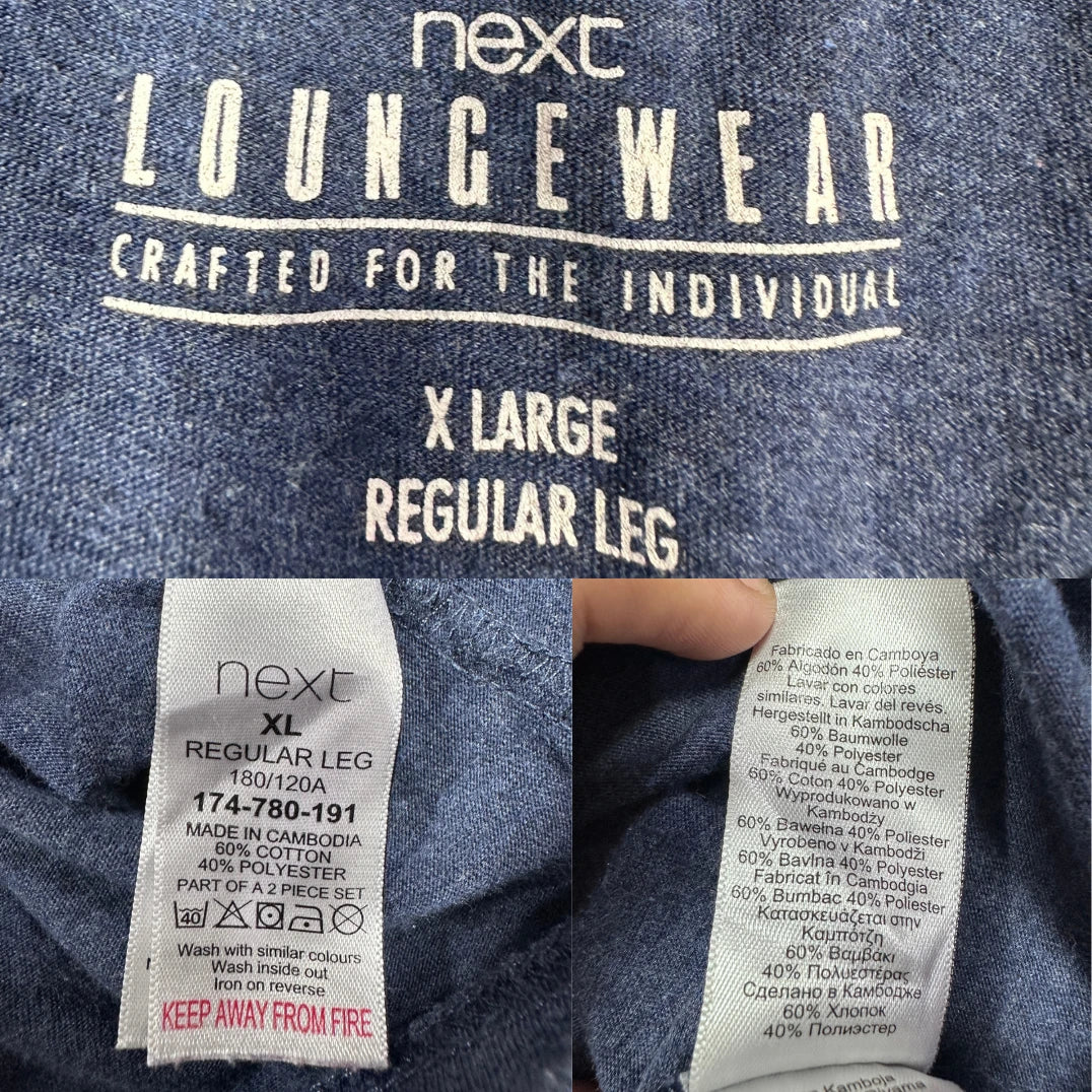 Next® Blue Henley T Shirt-XL