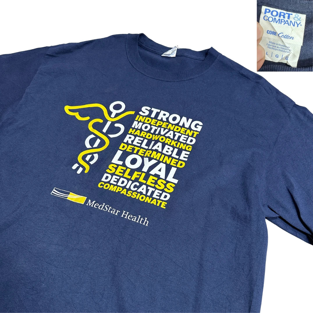 Port Company ® MedStar Health Graphic Cotton T-Shirt – Motivational Print Edition 👕