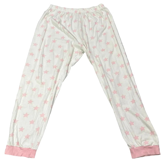 Pink Star-Print Pajama Pants