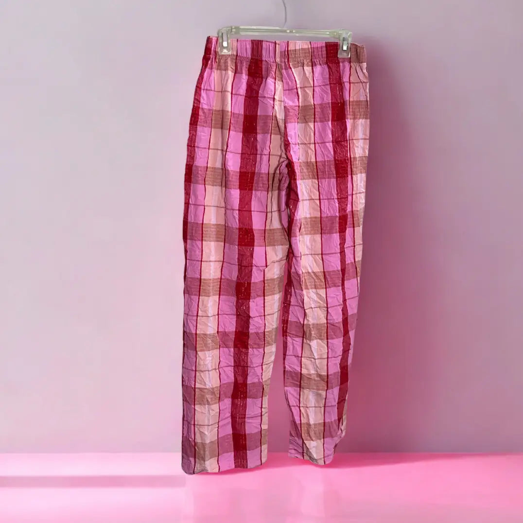 F&F® Pink Plaid Pajama Pants