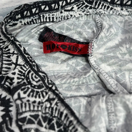 HOT KISS ® Black and White Patterned Pants