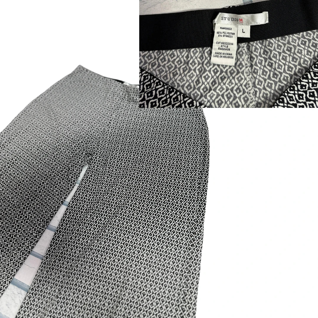 STUDIO M® Geometric Print Wide-Leg Palazzo Pants