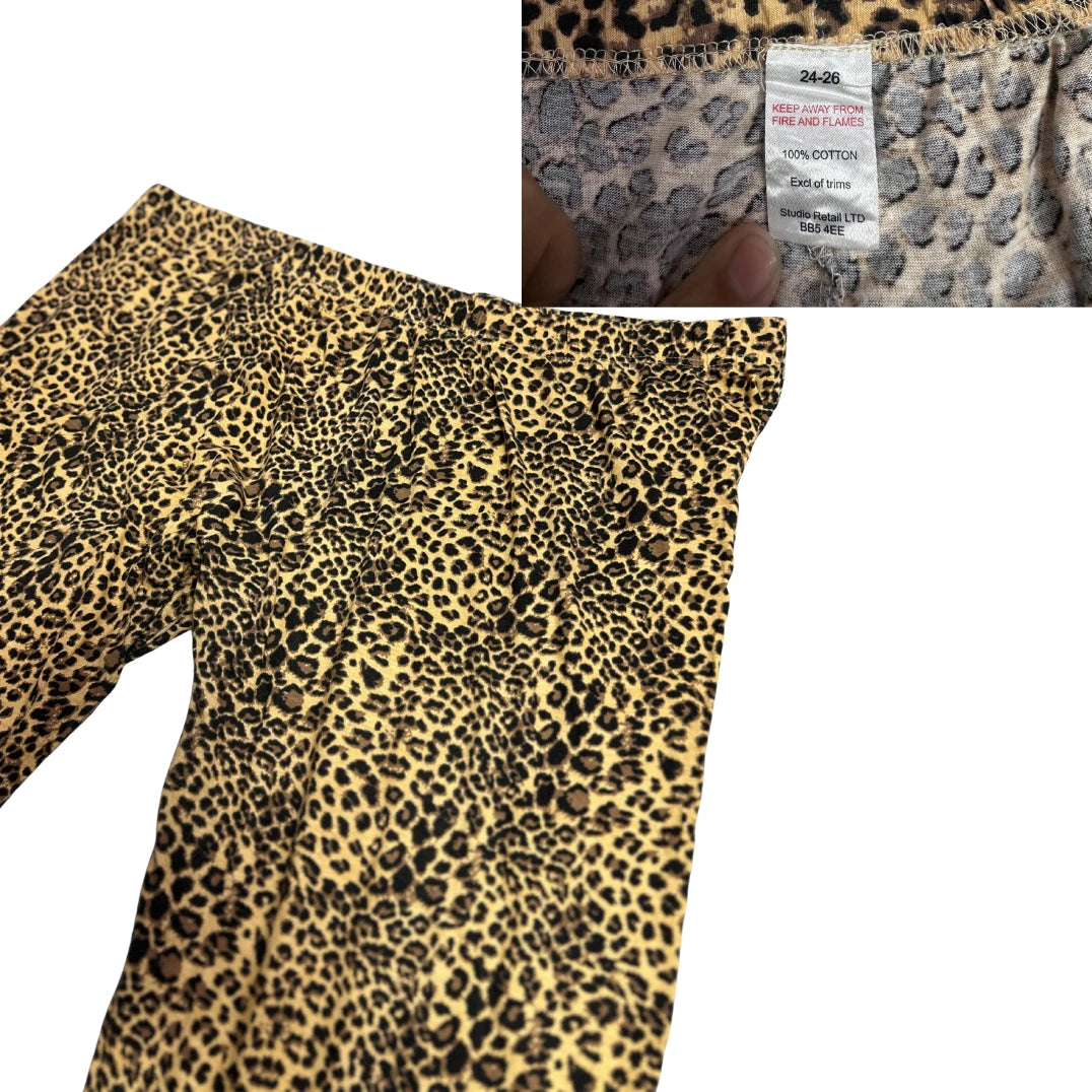 STUDIO RETAIL® Classic Leopard Print Cropped Pants