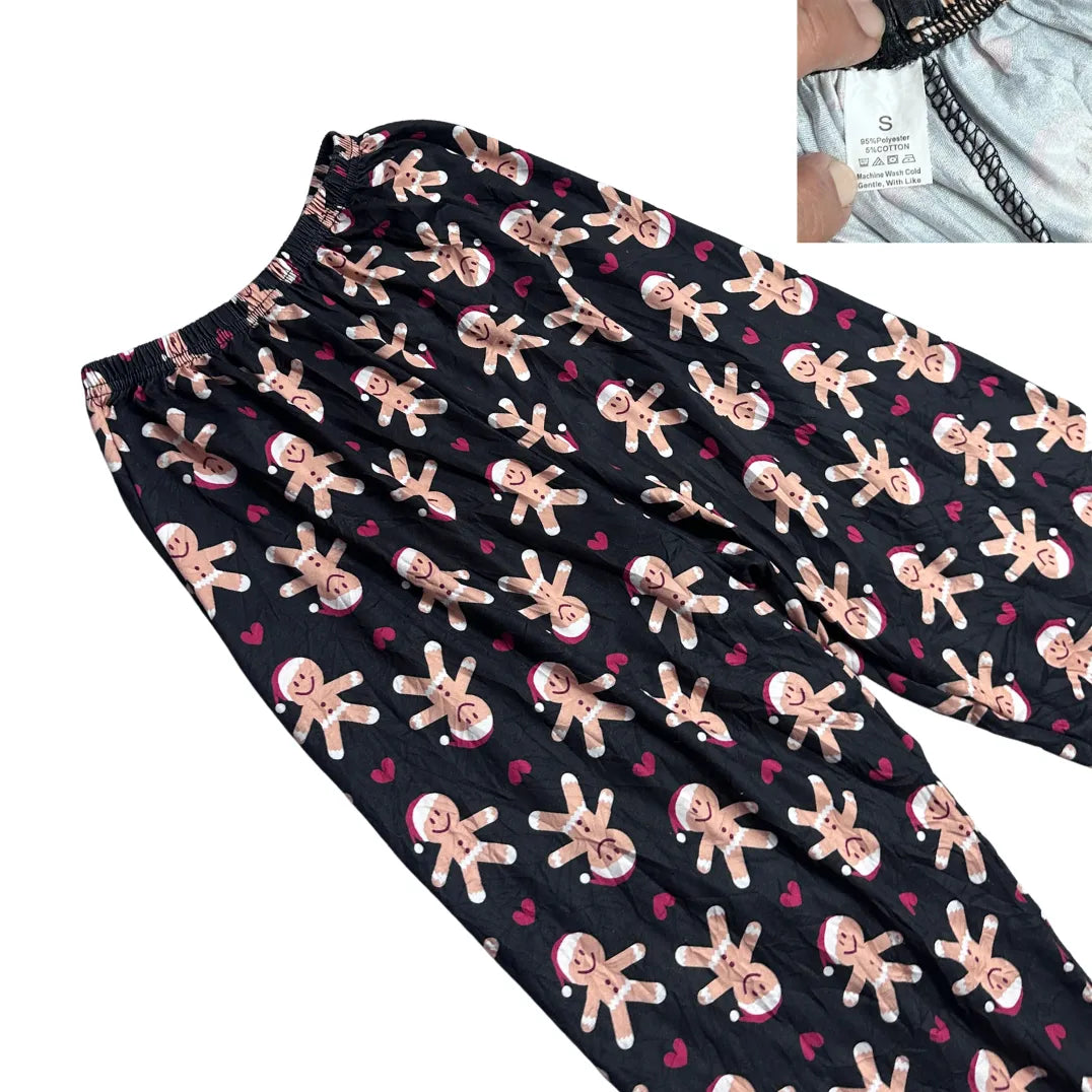 Women’s Gingerbread Print Cozy Lounge Pajama Pants 🍪