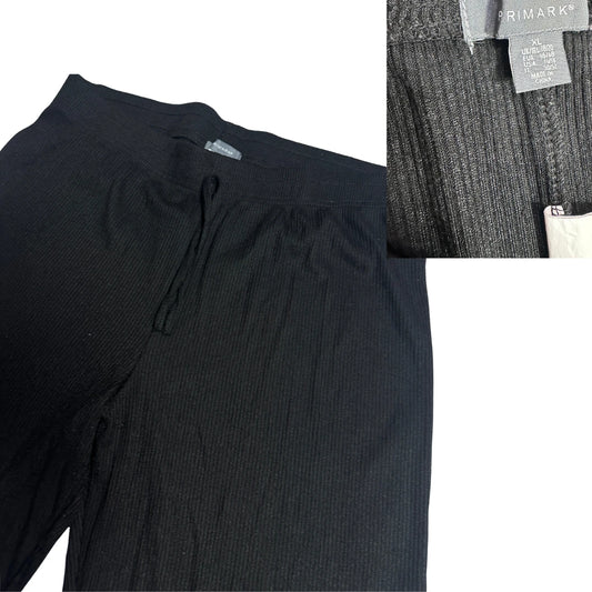 Primark® Black Ribbed Culotte Trousers(XL)