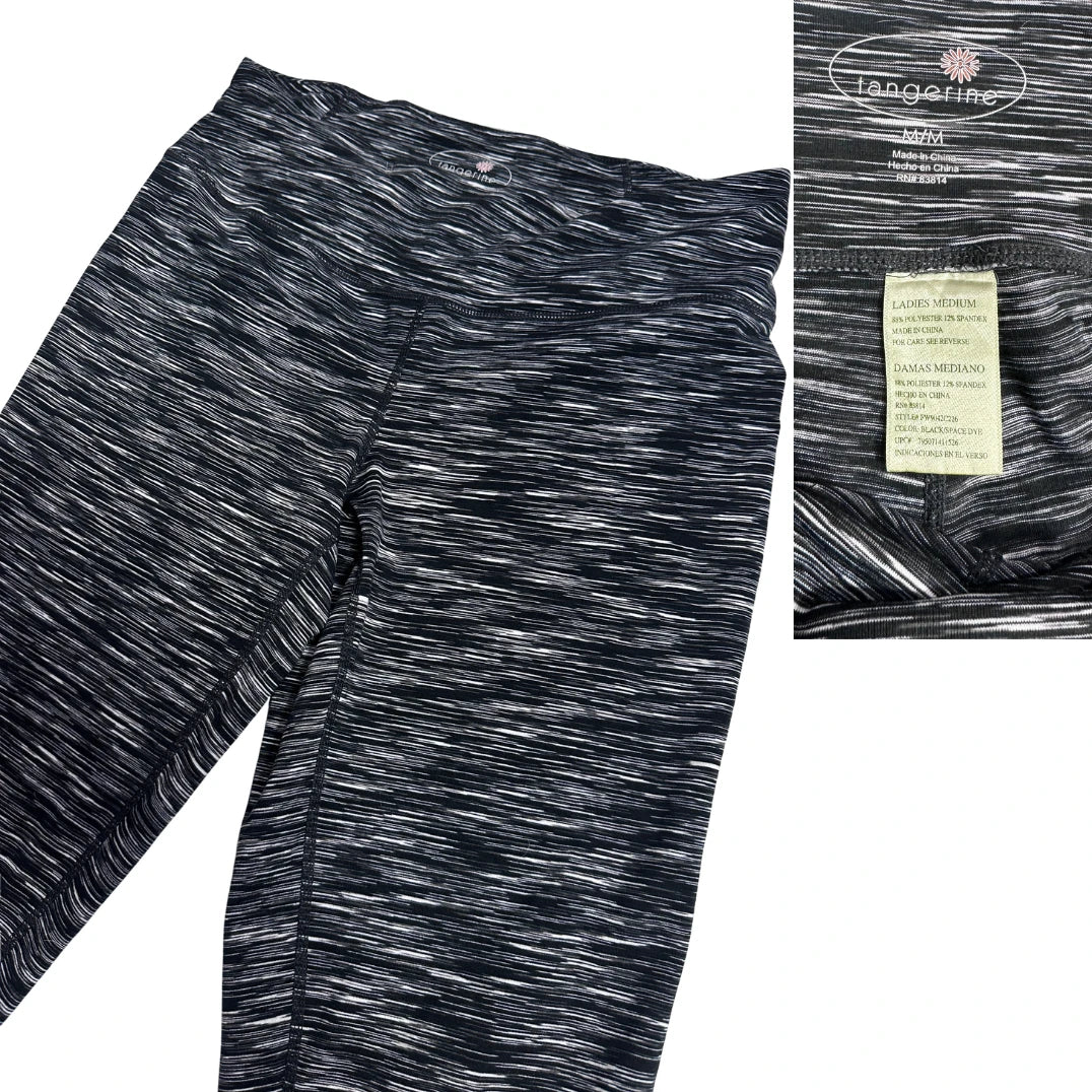 Tangerine® Black Space Dye Performance Leggings(M)