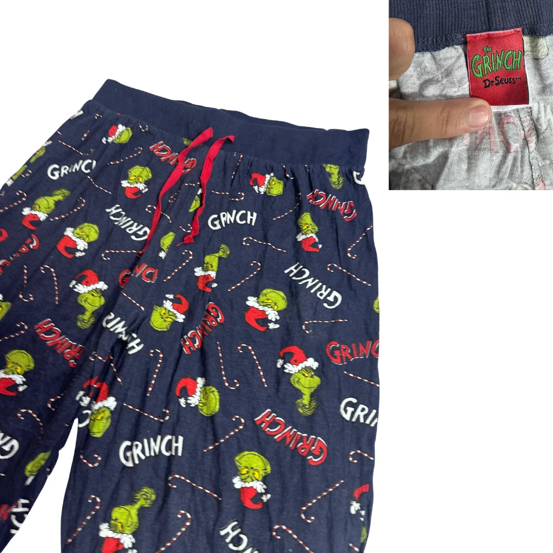 The Grinch Dr. Seuss® Navy Graphic Lounge Pajama Bottoms 🎄💚