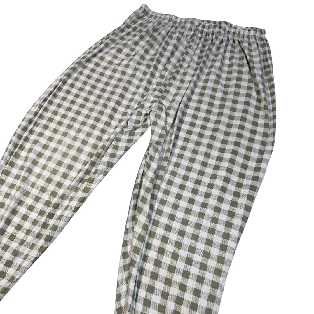 Check Print Jogger Pants(L)