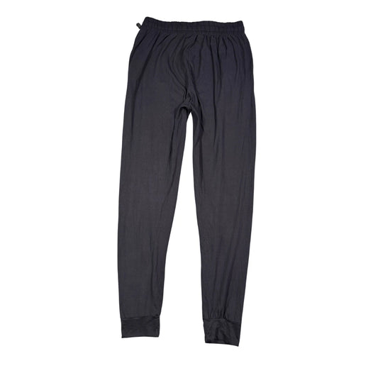 Black Elastic Cuff Lounge Pants-S