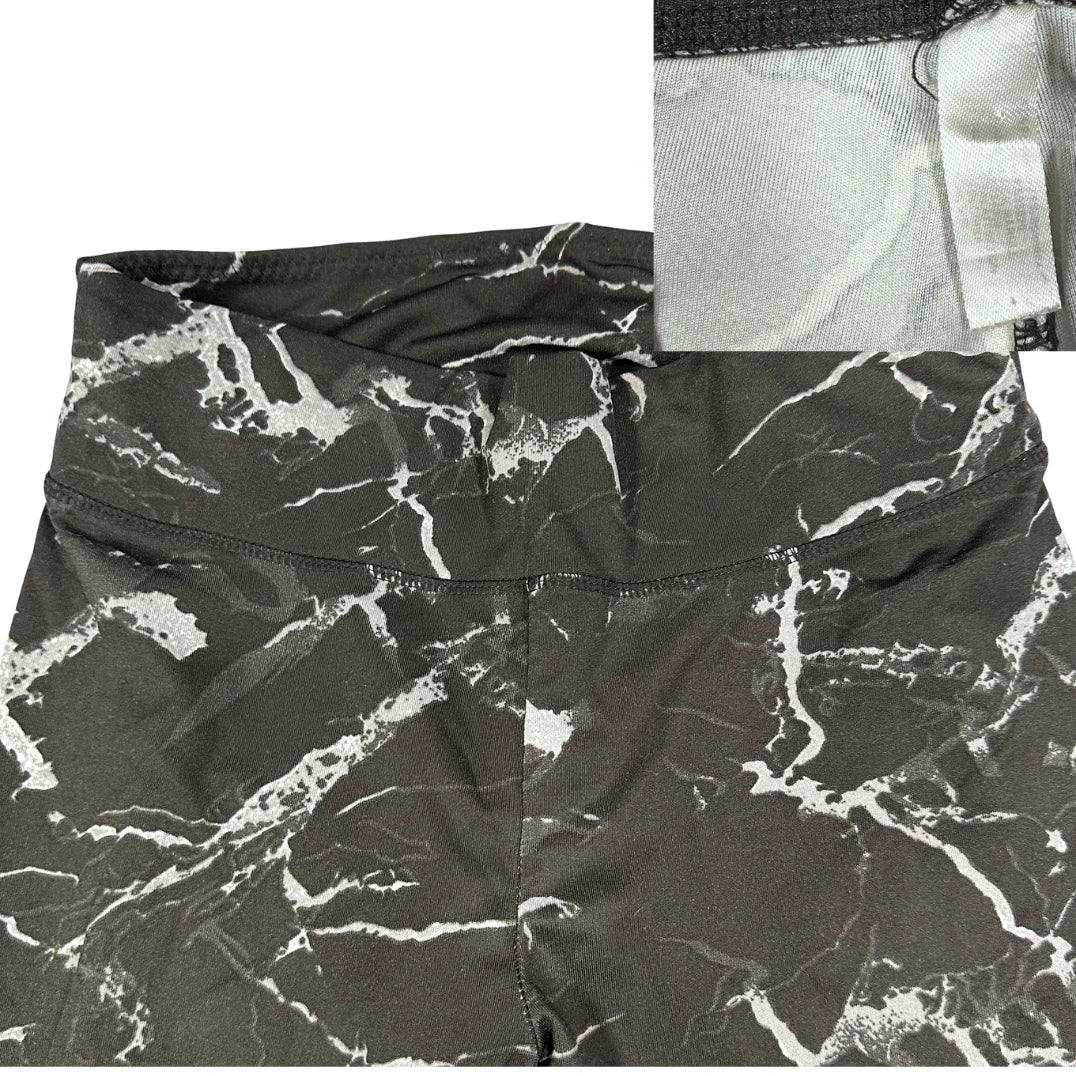 Unbranded Black Marble Leggings Printed-S