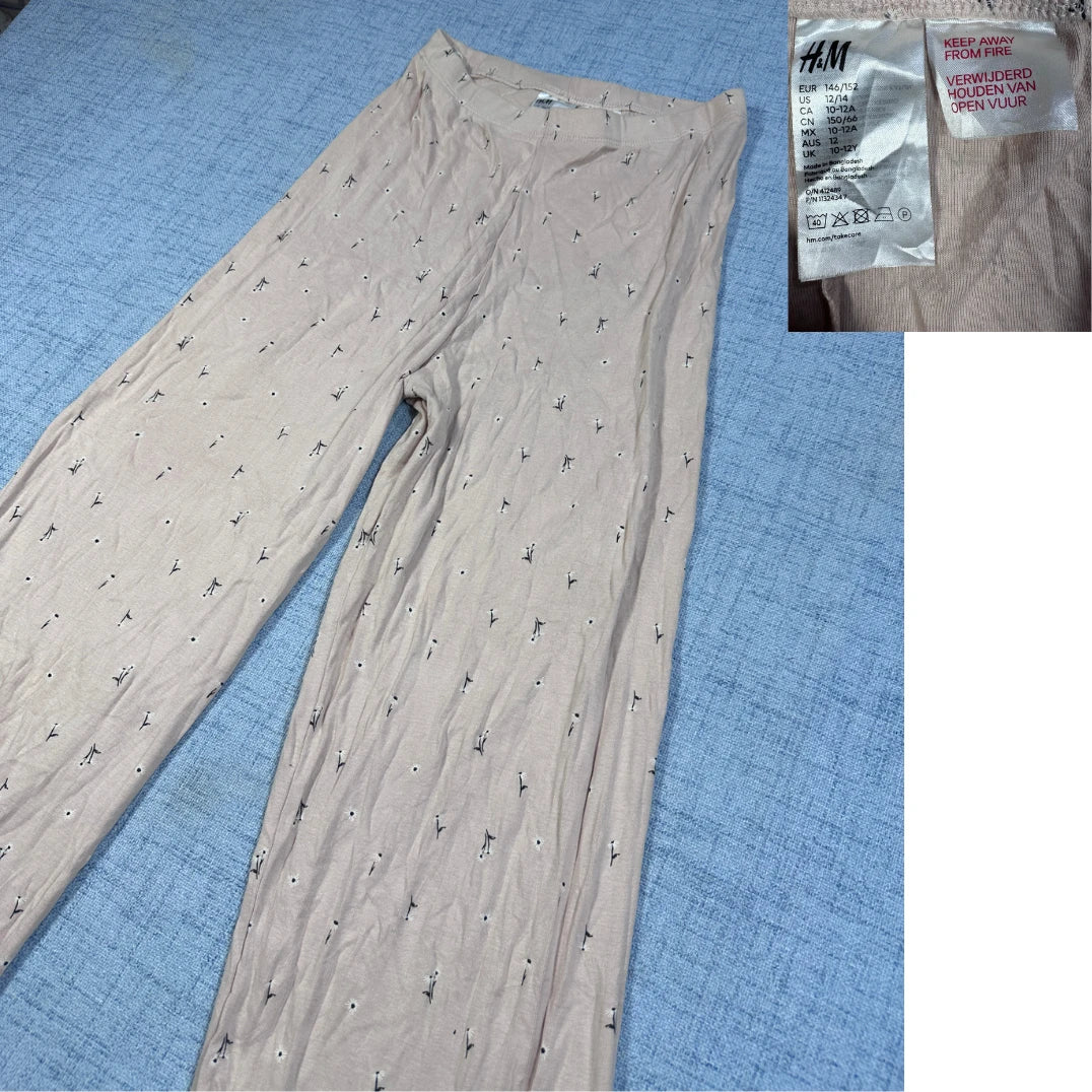 H&M® Pink Pajama Pants Printed-S
