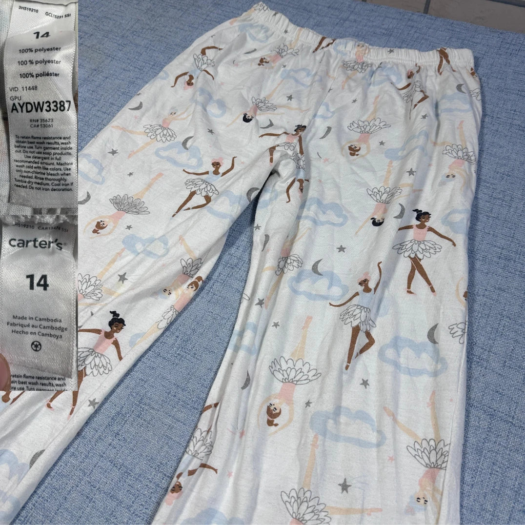 Carter's White Women's Ballerina Print-M Ladies Bottom