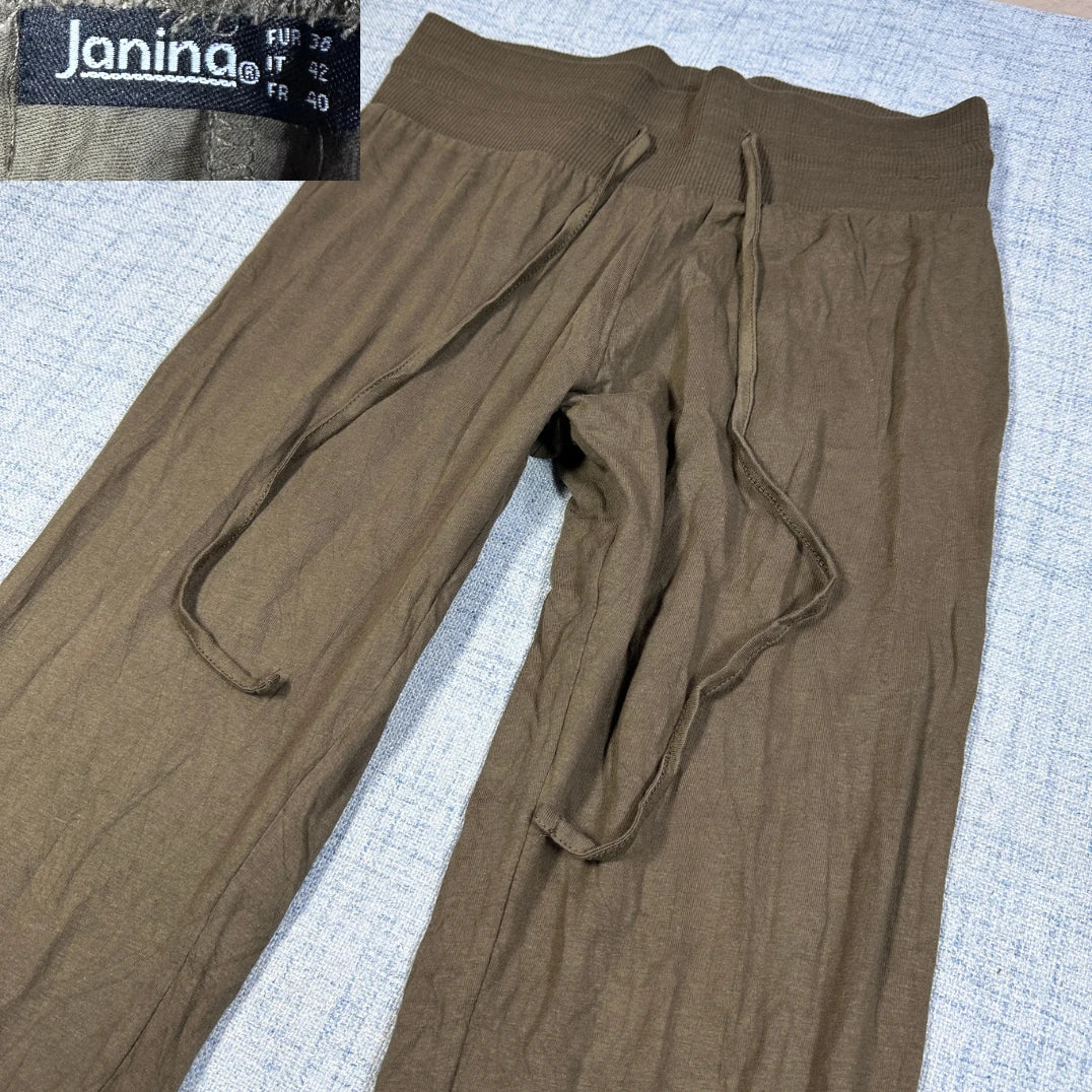 Janina® Brown Lounge Pants Wideleg-S