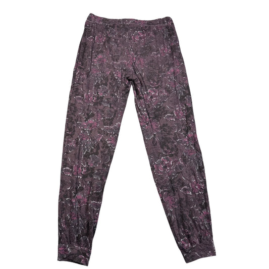 M&S® Burgundy Sleep Pants Floral-M