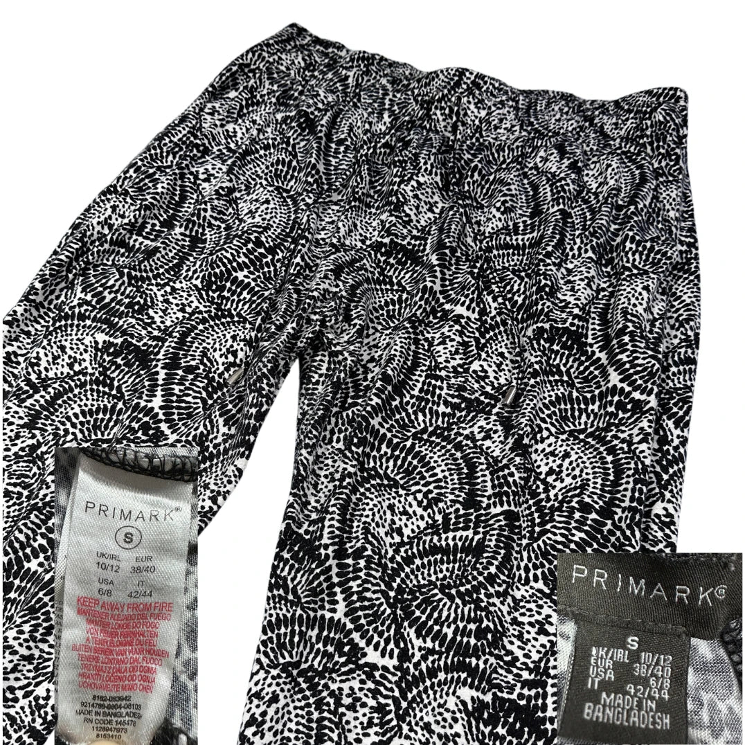 Primark® Black White Lounge Pants Printed