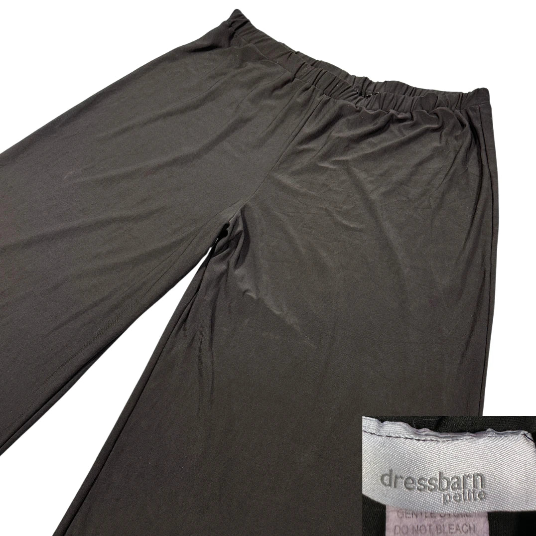 Dressbarn® Black Wide Leg Culottes-XL