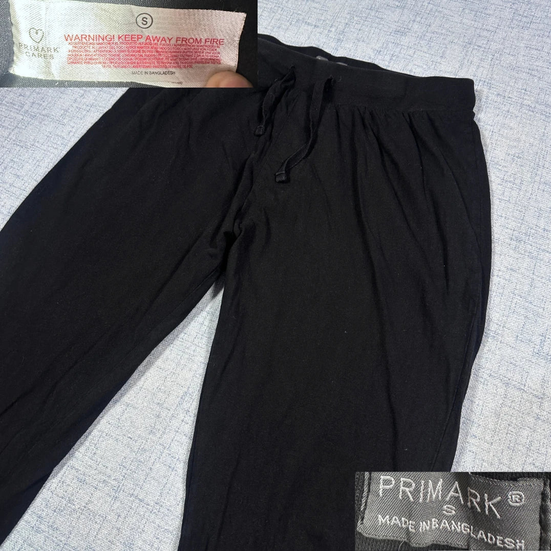 Primark® Black Drawstring Lounge Pants-S