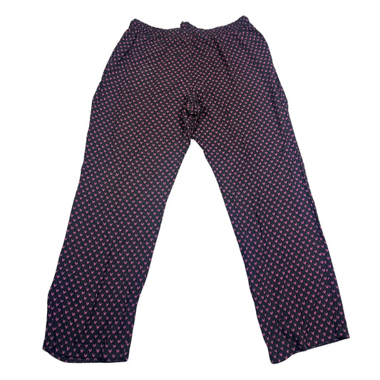 Up2Fashion® Black Printed Lounge Pants-L