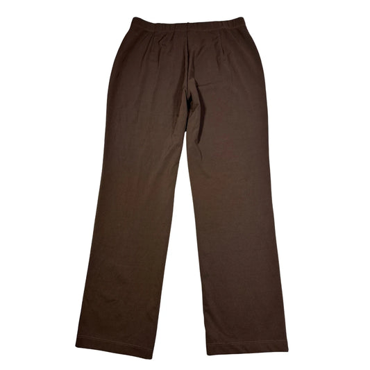 Susan Graver® Brown Straight Leg Pants-M