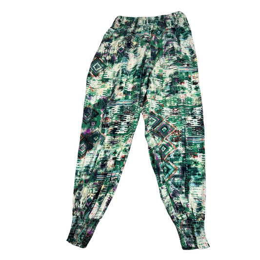 Unbranded Green Multicolor Printed Trousers-S