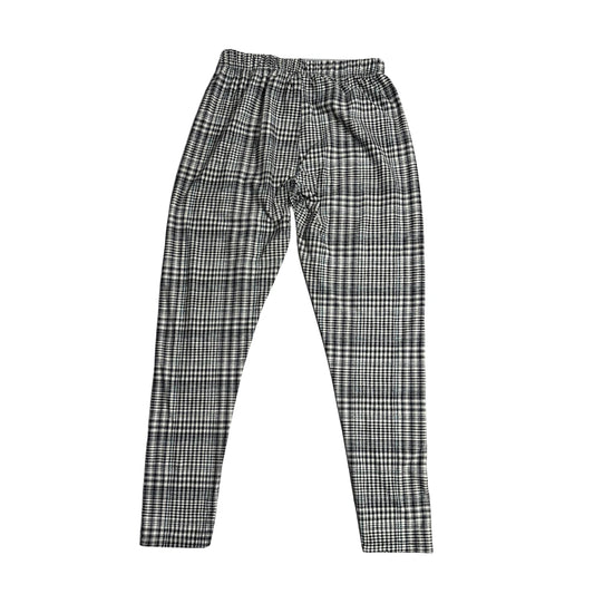 Classic Monochrome Plaid Leggings