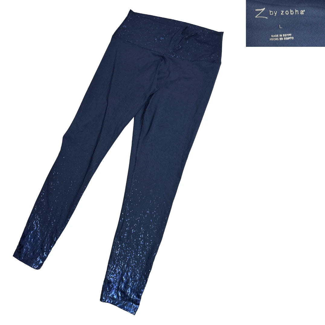 Deep Navy Performance Stretch Leggings (L)