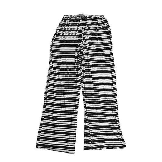 Boohoo ® Black & White Striped Wide-Leg Lounge Pants