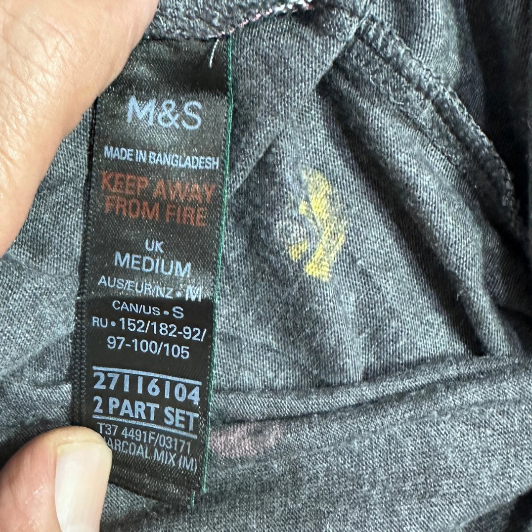 M&S Charcoal Polka Print Lounge Pajama Pants 🌙