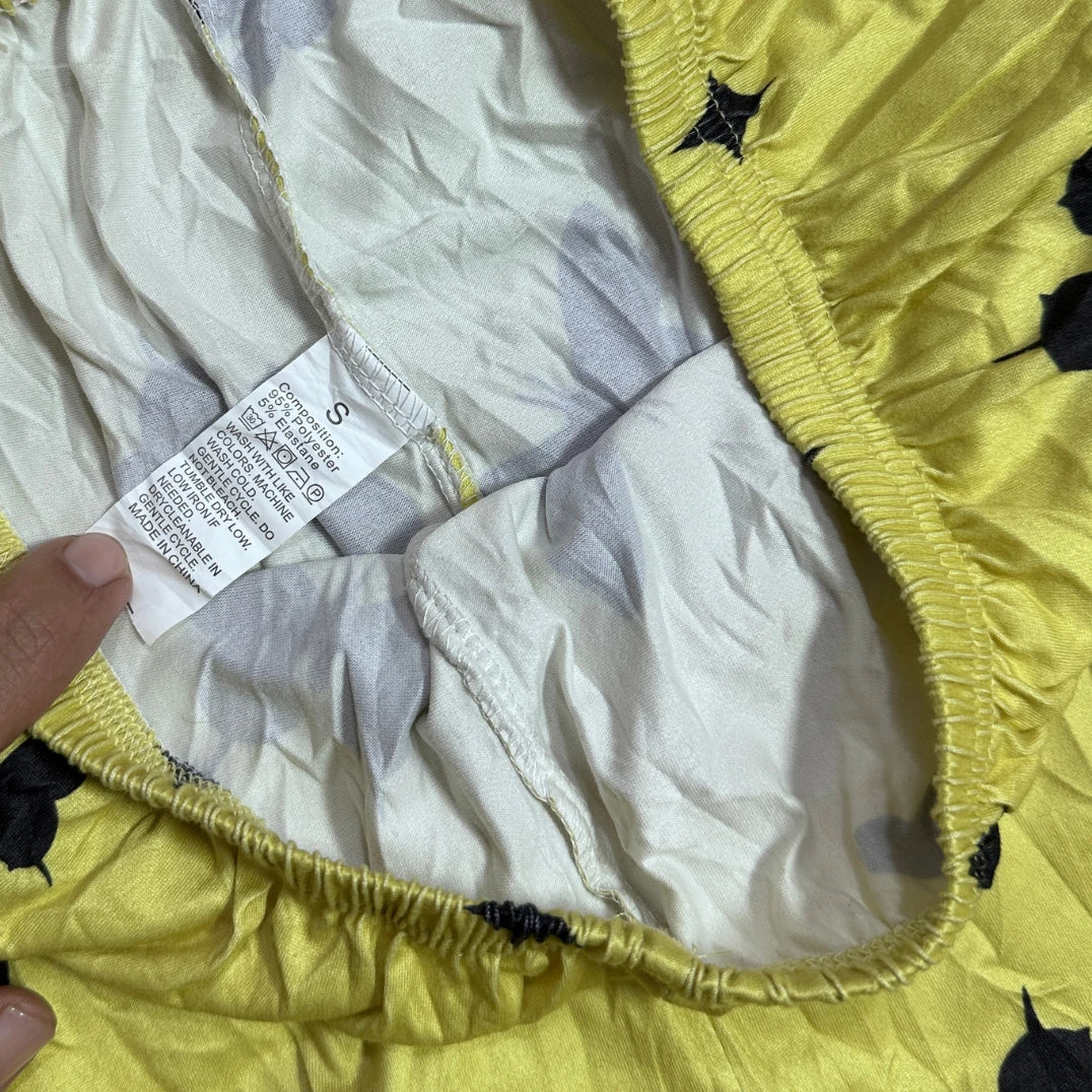 Butterfly Print Yellow Lounge Pajama Pants 🦋