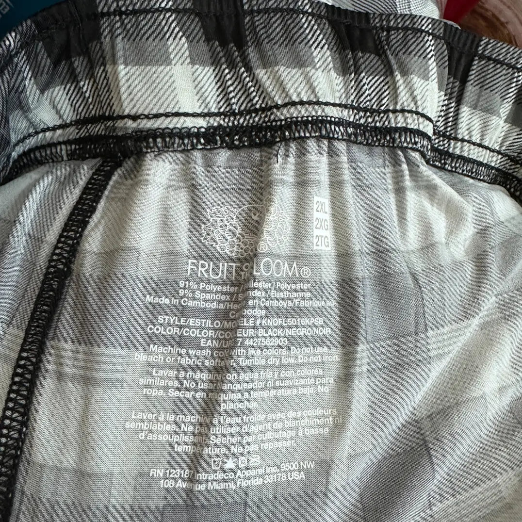 Fruit of the Loom® Plaid Lounge/Swim Shorts