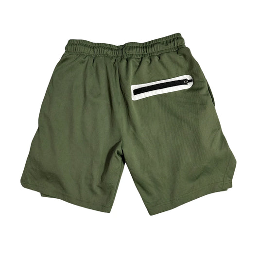 Minimal Olive Green Active Shorts 🌿