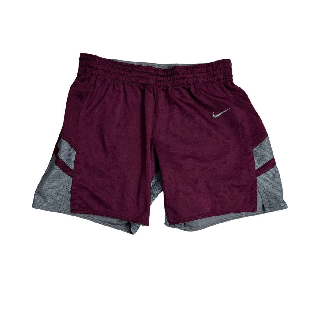 Nike® Dual-Tone Performance Shorts (Maroon & Grey) 🏃♂️(S)