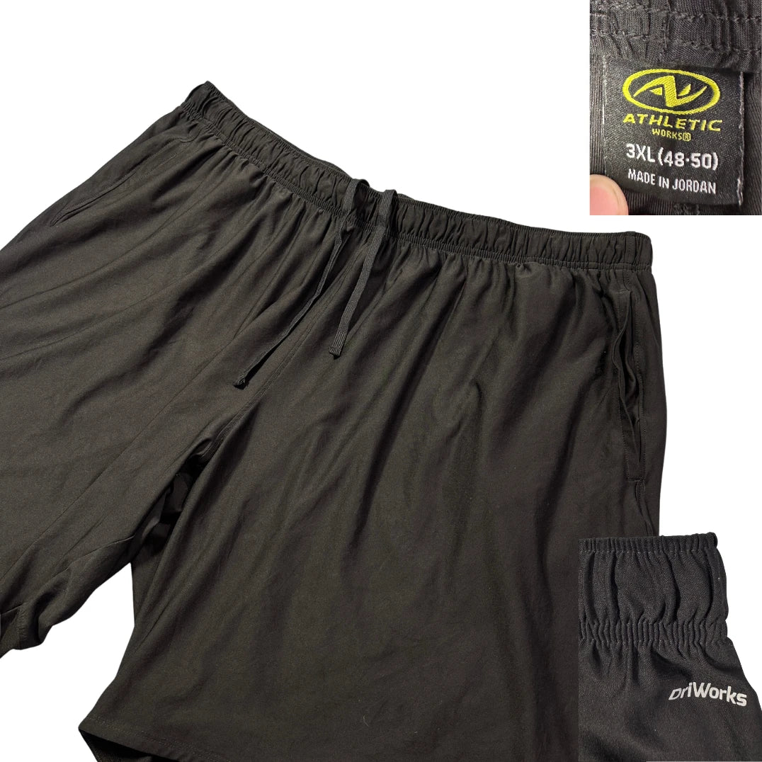 Athletic Works® Black DriWorks Shorts(3XL)