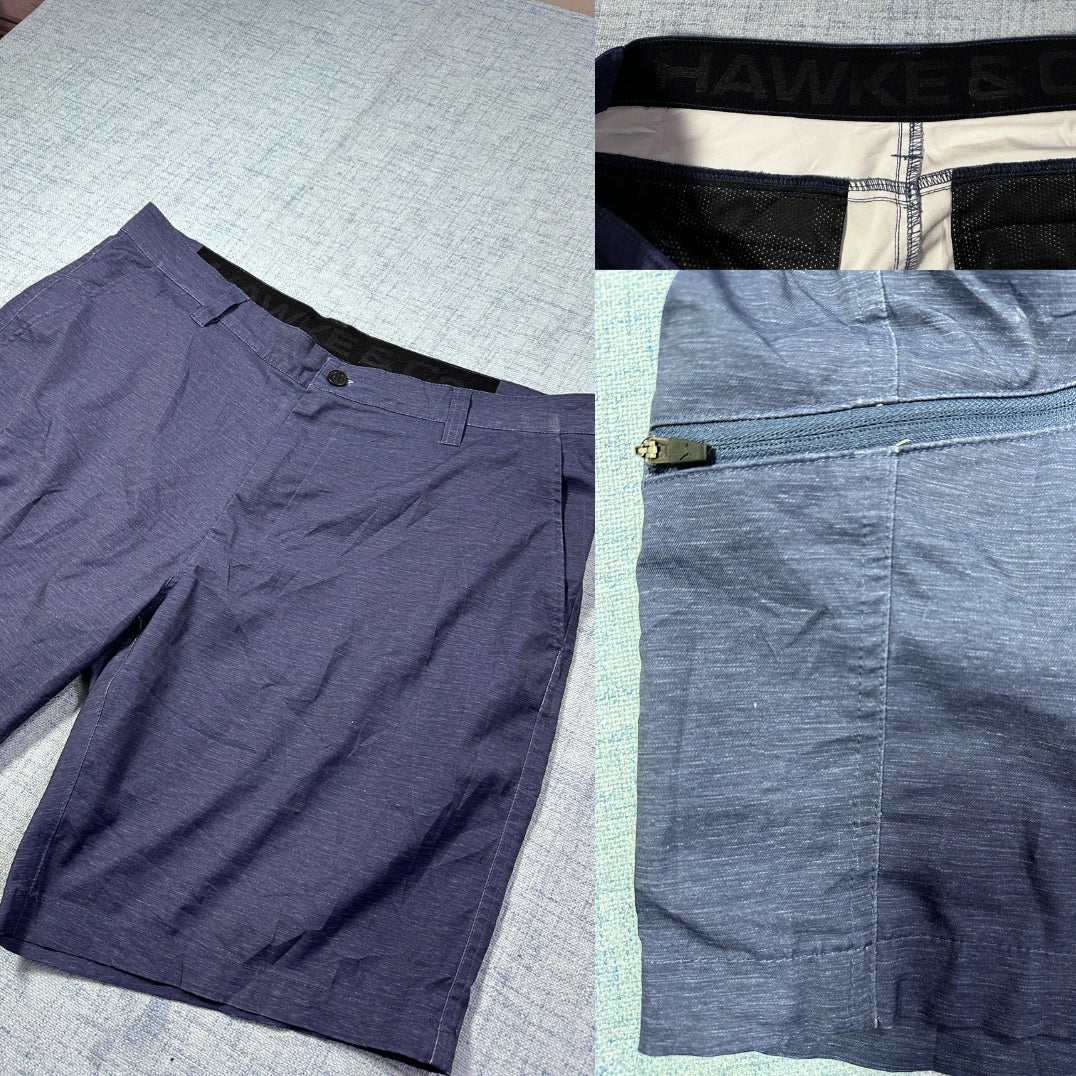 Hawke & Co® Navy Chino Shorts(XL)