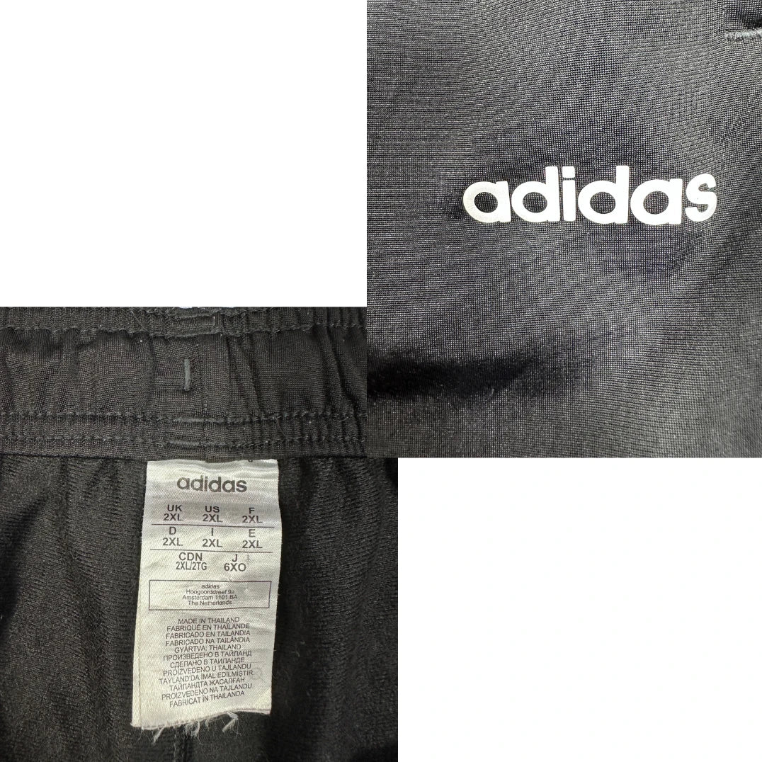 Adidas® Black Training Shorts Striped-2XL