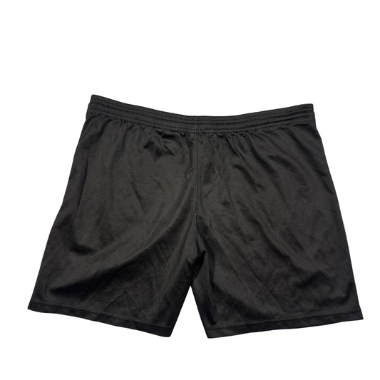 Unbranded Black Football Shorts Pink Crest Patch-L